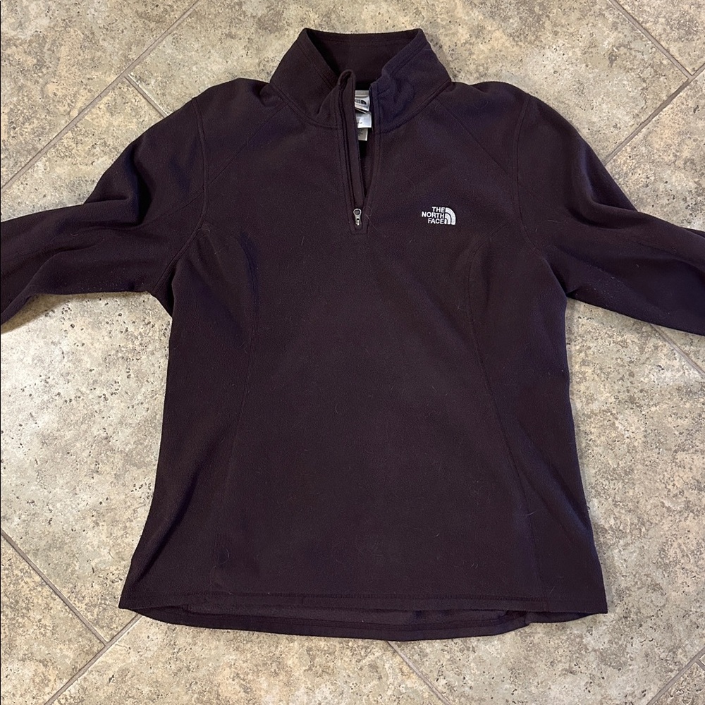 The North Face Women’s XL Quarter Zip Fleece Pullover Plum Purple - Picture 5 of 10
